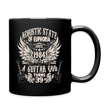 Musicien amateur Guitariste Anniversaire 1984 - Mug uni - noir - Droite