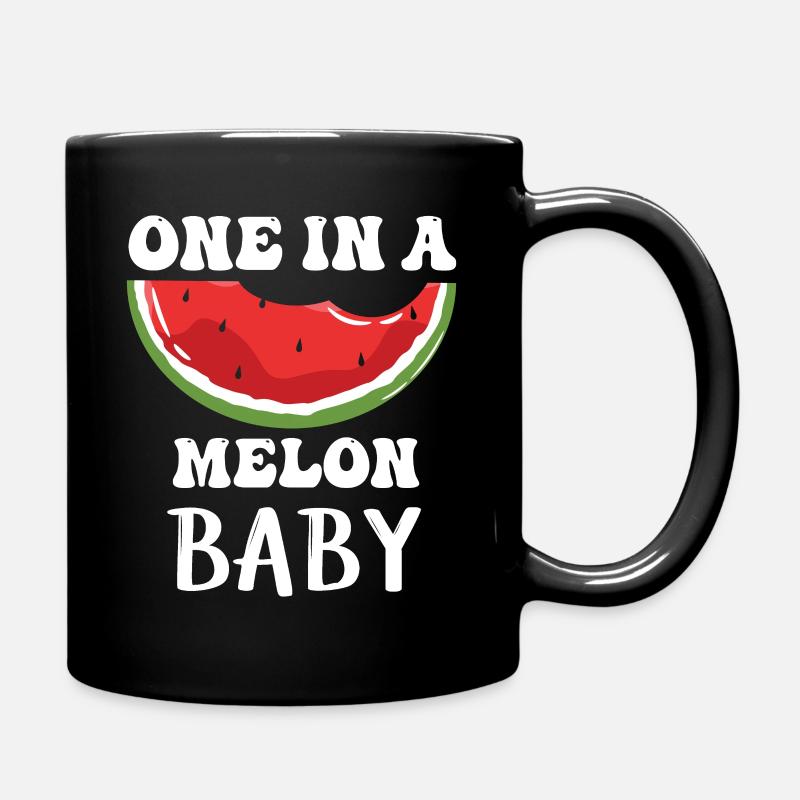 One in a melon baby Watermelon - Tasse einfarbig - Schwarz