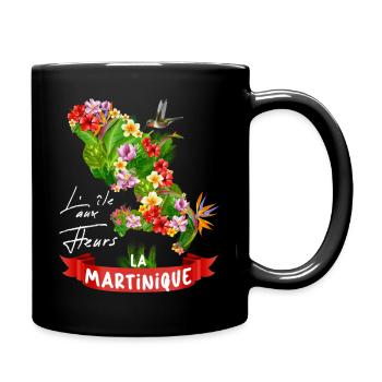 Martinique Ile Aux Fleurs Tropicales Homme Femme - Mug uni - noir - Droite