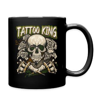Tatouage Dicton, Crâne, Tatouage, Crâne - Mug uni - noir - Droite