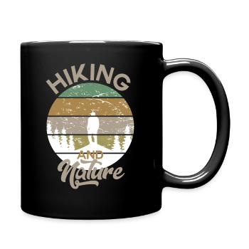 Randonnée et nature randonnée montagne nature - Mug uni - noir - Droite