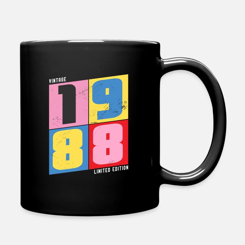 1988 vintage - Tasse einfarbig - Schwarz