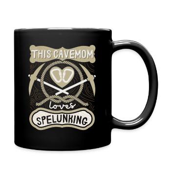 Mom Spelunking, speleologist speleology, saying - Full Colour Mug - black - Right