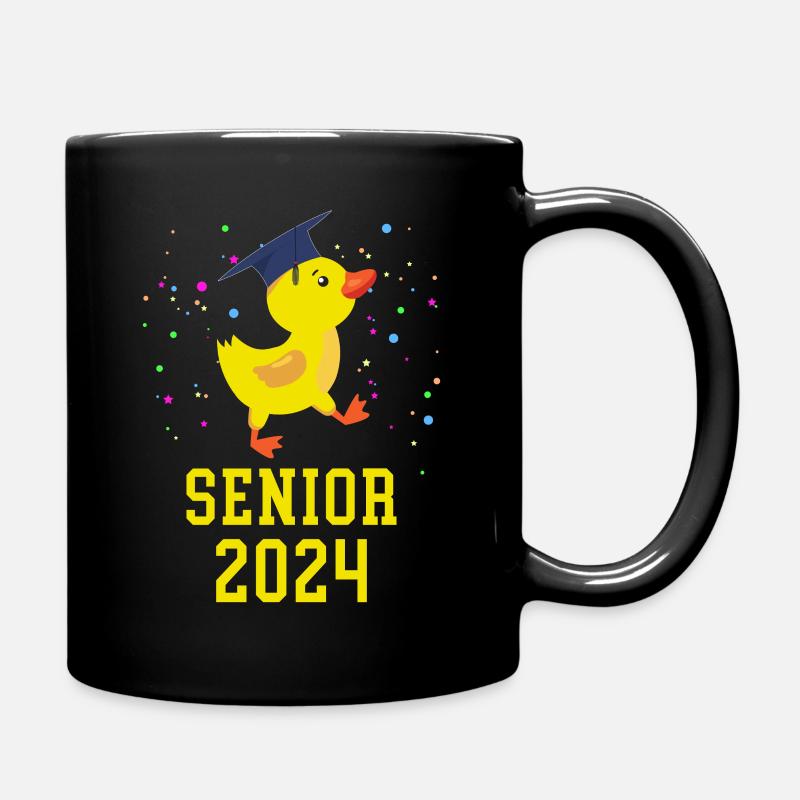 Ducks Senior 2024 graduation - Full Colour Mug - black
