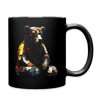 Ours Oeuvre Animal Ours Cadeau Motif Animal Art - Mug uni - noir - Droite