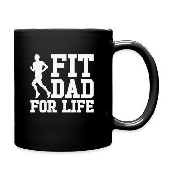 Fitness Fathers Day Gym Workout Training Coach - Full Colour Mug - black - Right