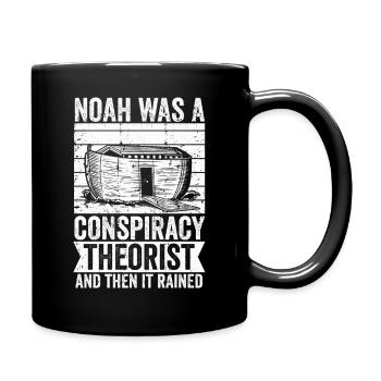 Noé était un théoricien du complot et il pleuvait - Mug uni - noir - Droite