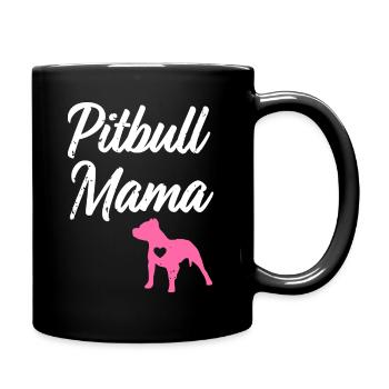 Pitbull Mama Drôle de femmes Pit Bull Maman Pit Bull - Mug uni - noir - Droite