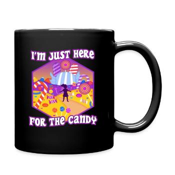 Im just here for the candy - Full Colour Mug - black - Right