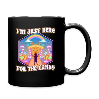 Im just here for the candy - Full Colour Mug - black - Right
