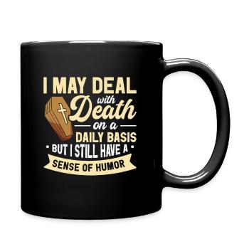 Funeral Director Mortician Mortuary - Full Colour Mug - black - Right