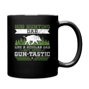 Hog Gunting Dad Design Für Wildschweinjagdvater - Mug uni - noir - Droite