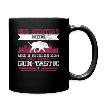 Schweine-gunting-mom-design Für - Mug uni - noir - Droite