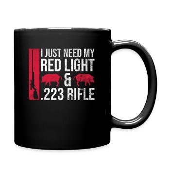 Schweinejagd-design Für Die Nächtliche - Mug uni - noir - Droite