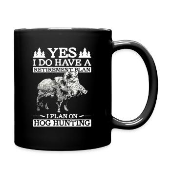Schweinejagd-design Für Den Ruhestand Und - Mug uni - noir - Droite