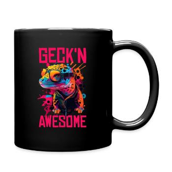 Leopard Gecko Lizard Lover - Full Colour Mug - black - Right