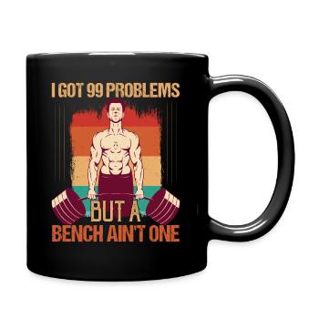 Mais un banc n’est pas un entraînement d’entraînement de musculation - Mug uni - noir - Droite