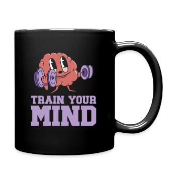 Sensibilisation à la maladie d’Alzheimer Santé mentale du cerveau - Mug uni - noir - Droite