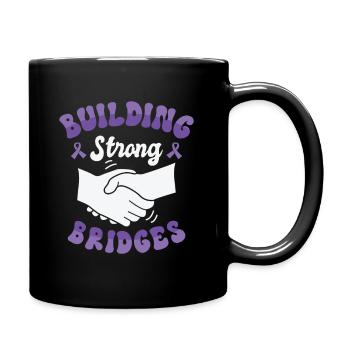 Cerveau du ruban violet de sensibilisation à la maladie d’Alzheimer - Mug uni - noir - Droite