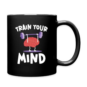 Sensibilisation à la maladie d’Alzheimer Santé mentale du cerveau - Mug uni - noir - Droite