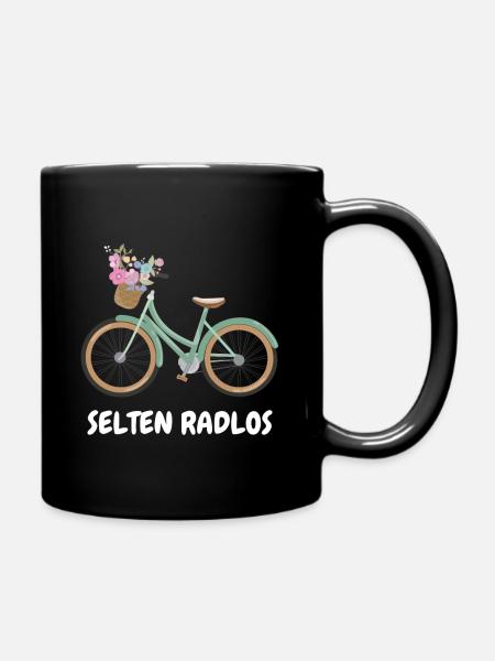 Selten Radlos - Tasse einfarbig - Schwarz