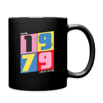 1979 vintage - Tasse einfarbig - Schwarz - Rechts