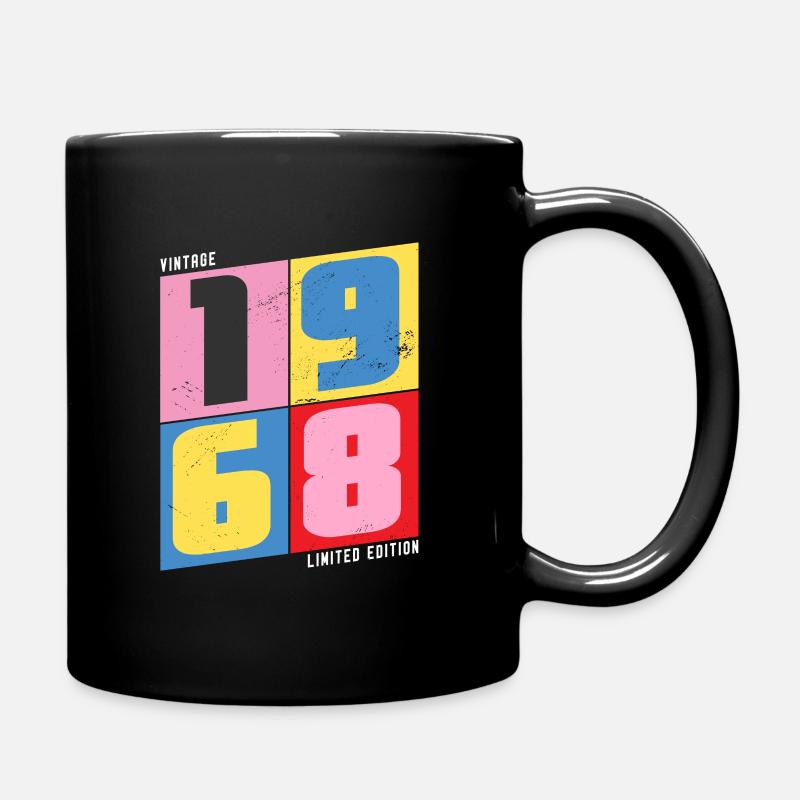 1968 vintage - Full Colour Mug - black