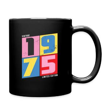 1975 vintage - Tasse einfarbig - Schwarz - Rechts