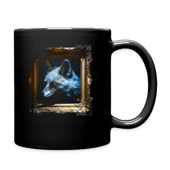 Fuchs Tierliebhaber Geschenk Wildtier Tier Motiv - Tasse einfarbig - Schwarz - Rechts