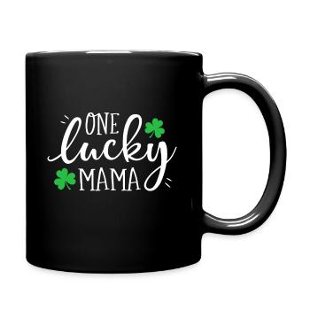 Une maman chanceuse St Patricks Day Femmes Maman Mère - Mug uni - noir - Droite