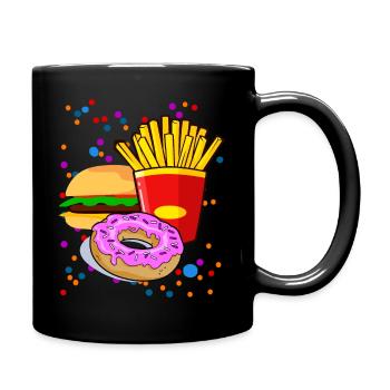 Amateurs de restauration rapide - Burger French Donut - Mug uni - noir - Droite