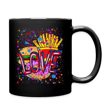 Amateur de restauration rapide - Mug uni - noir - Droite