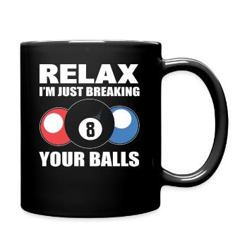 Pool players, billiards players - Full Colour Mug - black - Right