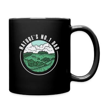 Bergwandern Vatertag Wildlife Papa Klettern - Tasse einfarbig - Schwarz - Rechts