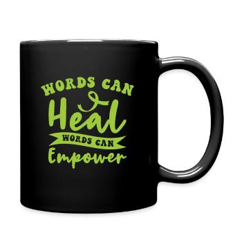 Monat des Bewusstseins für psychische Gesundheit - Tasse einfarbig - Schwarz - Rechts