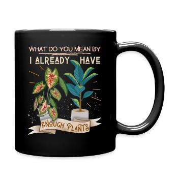 Plant-Daddy, Plant-Mommy, Plant Lover Potted Plants - Full Colour Mug - black - Right
