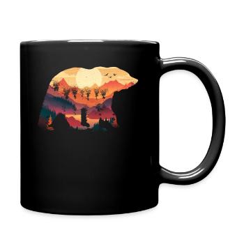 Panda Panda Ours Pandas - Mug uni - noir - Droite