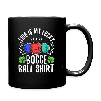 This is my Lucky Bocce ball - Full Colour Mug - black - Right