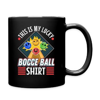 This is my Lucky Bocce ball - Full Colour Mug - black - Right