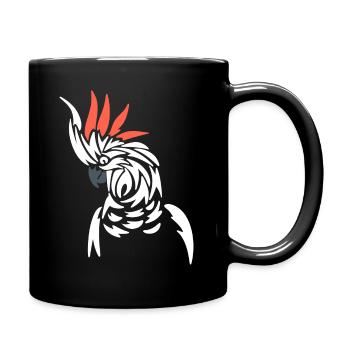 Stammespapagei Vogelbeobachter - Tasse einfarbig - Schwarz - Rechts