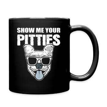 Show Me Your Pitties Dog Walker - Full Colour Mug - black - Right