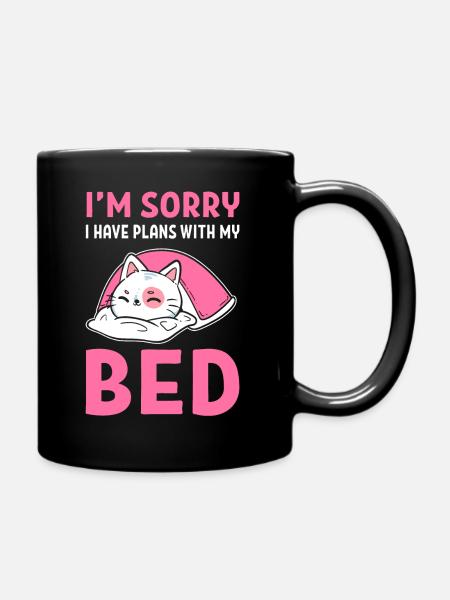 Plans avec lit Introverti - Mug uni - noir