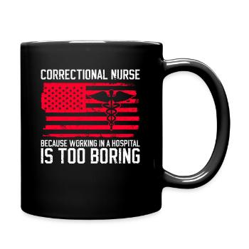 Design Der Justizvollzugsschwester Für Die - Mug uni - noir - Droite