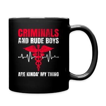 Correctional Rn Design Für Forensische - Mug uni - noir - Droite