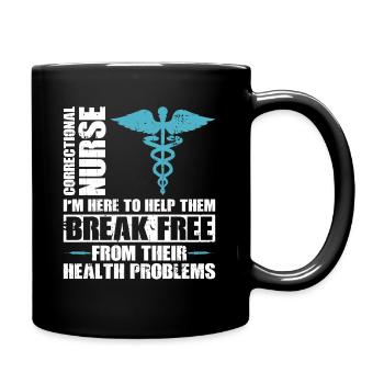Gefängniskrankenpflege-design Für - Mug uni - noir - Droite