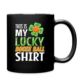 This is my Lucky Bocce ball - Full Colour Mug - black - Right