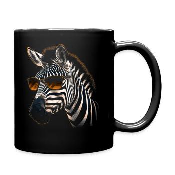 Zebra Sonnenbrille - Tasse einfarbig - Schwarz - Rechts