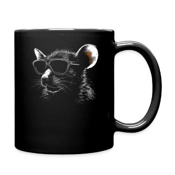 Ratten Sonnenbrille - Tasse einfarbig - Schwarz - Rechts