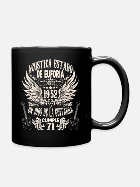 guitaristes anniversaire millésime 1952 71 ans - Mug uni - noir