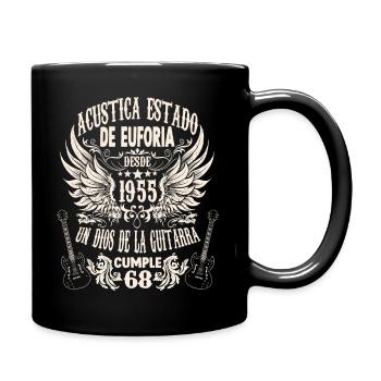 musician birthday guitarist rocker born 1955 - Tasse einfarbig - Schwarz - Rechts